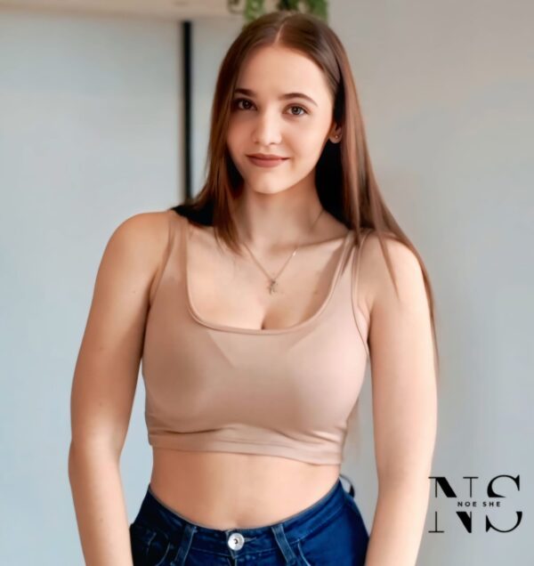 Solid Crop Top - Image 3