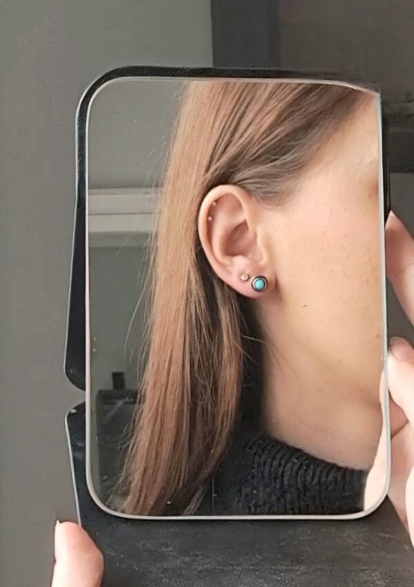 Turquoise Stud Earring - Image 2