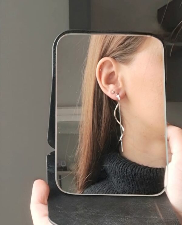 Long Spiral Tassel Silver - Image 2