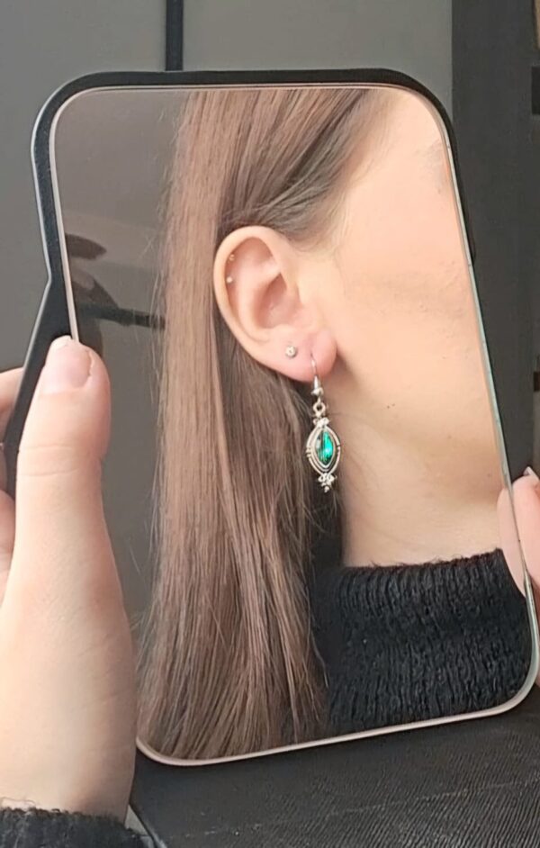 Crystal Rhombus Earring - Image 2