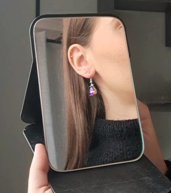 Water Drop Rhinestone Earring - Image 2