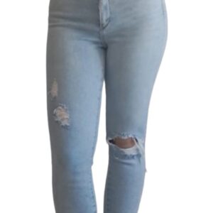 Articles of Society Blue Ripped High Rise Jean