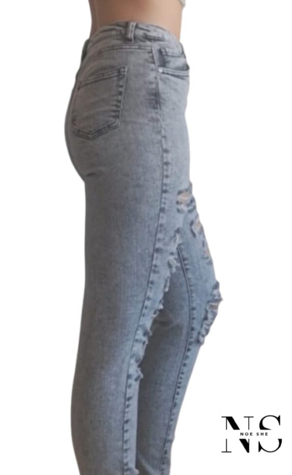 Hayley Skinny Mid Rise Ripped Jean - Image 2