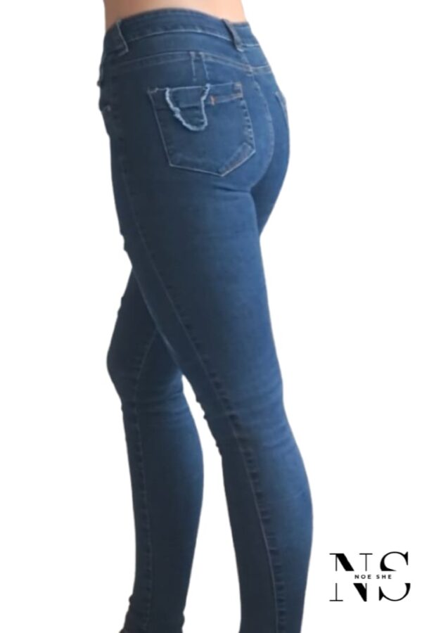 TXN Skinny Ripped Mid Rise Jean - Image 4