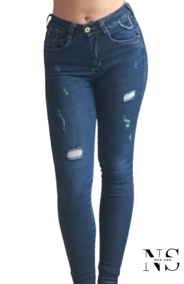 TXN Skinny Ripped Mid Rise Jean