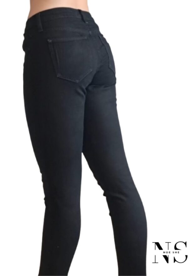Guess Skinny Mid Rise Black Jean - Image 3
