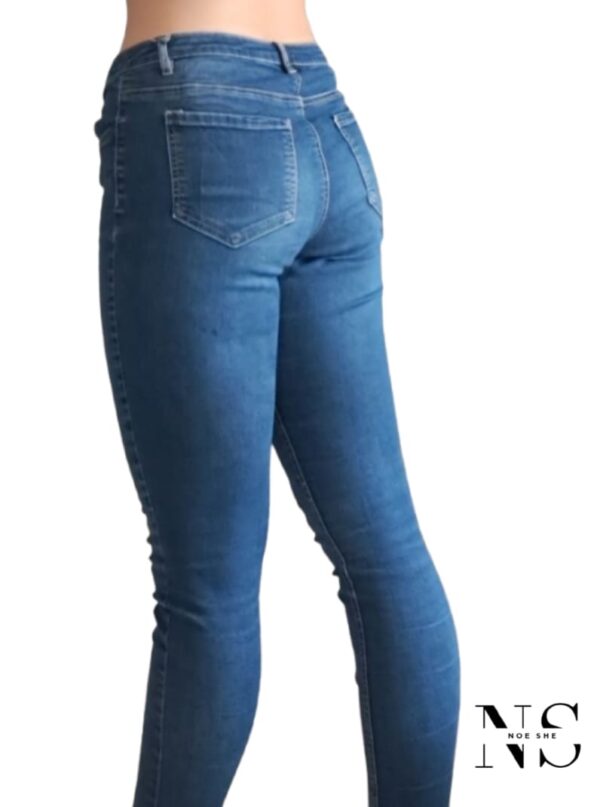 Anko Blue Skinny Mid Rise Jean - Image 4