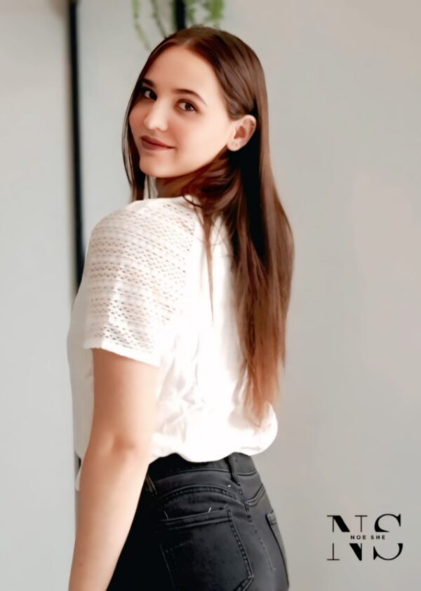 Frenchy V-Neck Blouse - Image 3