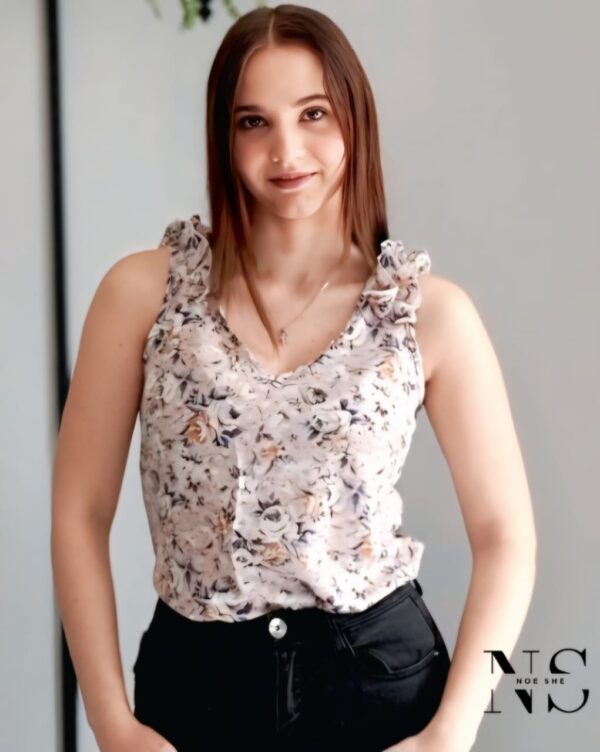 Floral Ruffle Blouse