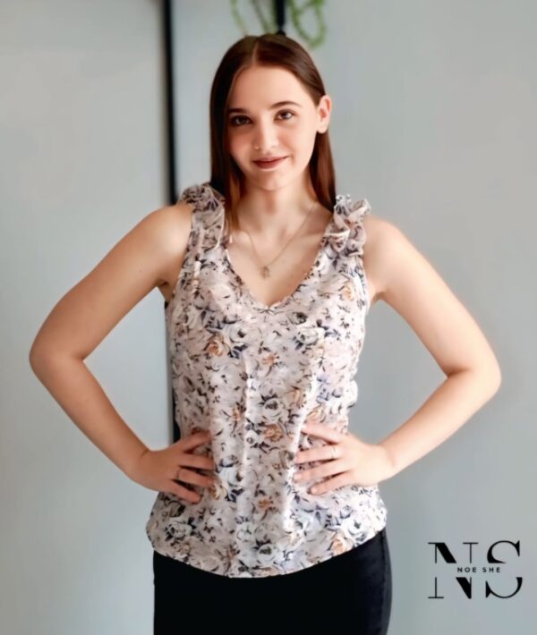Floral Ruffle Blouse - Image 2