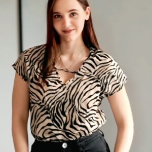 Zebra Print Blouse