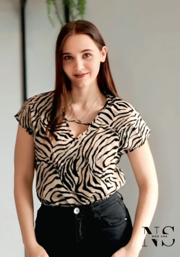 Zebra Print Blouse