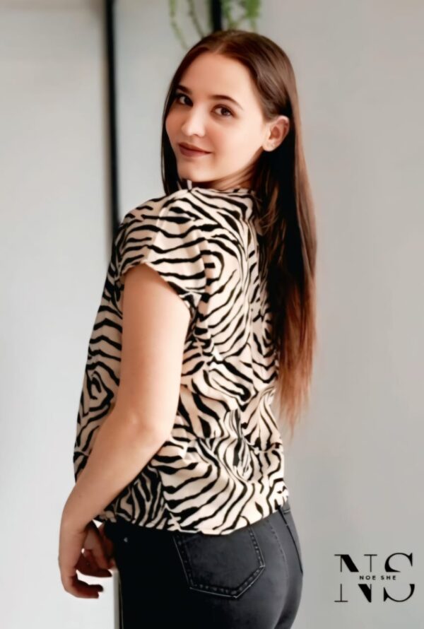 Zebra Print Blouse - Image 3