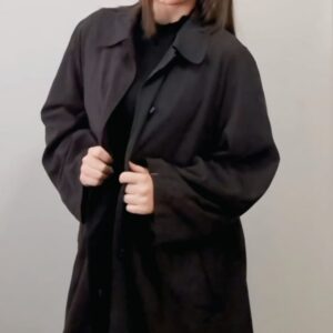 Long Ladies Coat Black