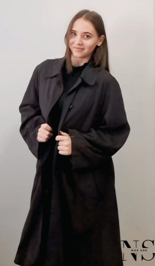 Long Ladies Coat Black
