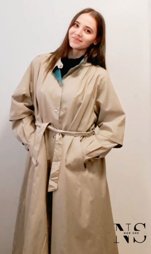 Ladies Coat Beige - Image 4