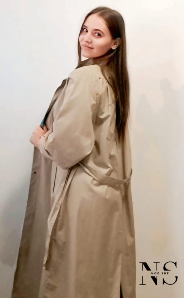 Ladies Coat Beige - Image 3