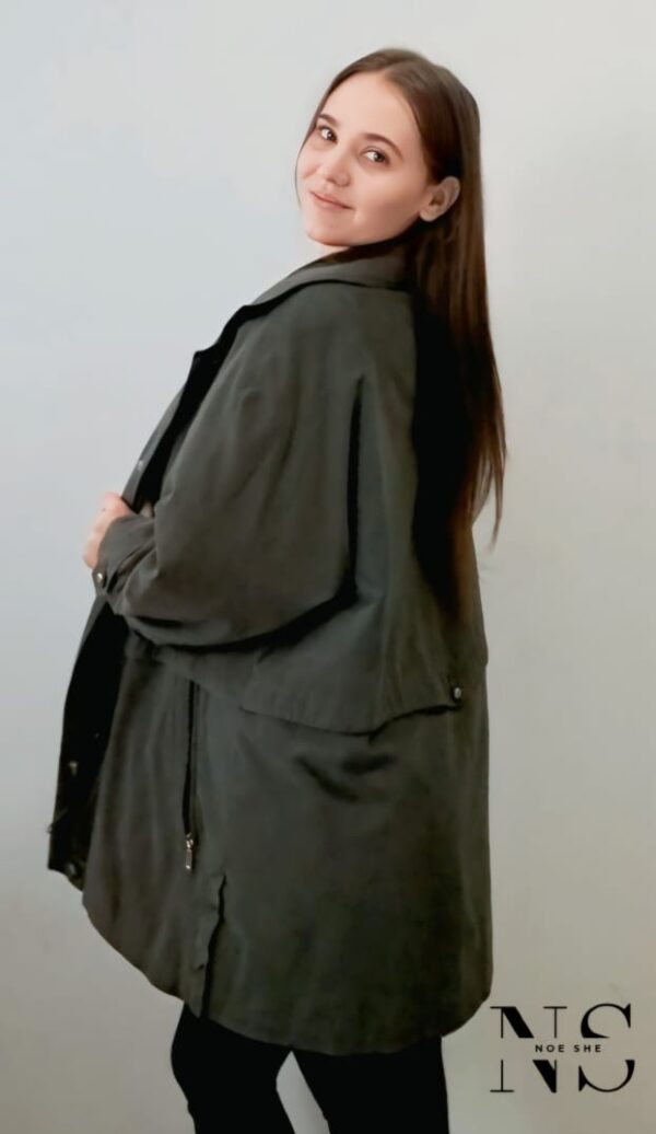 Ladies Jacket Khaki Green - Image 4