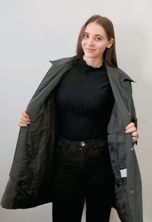 Ladies Jacket Khaki Green - Image 3