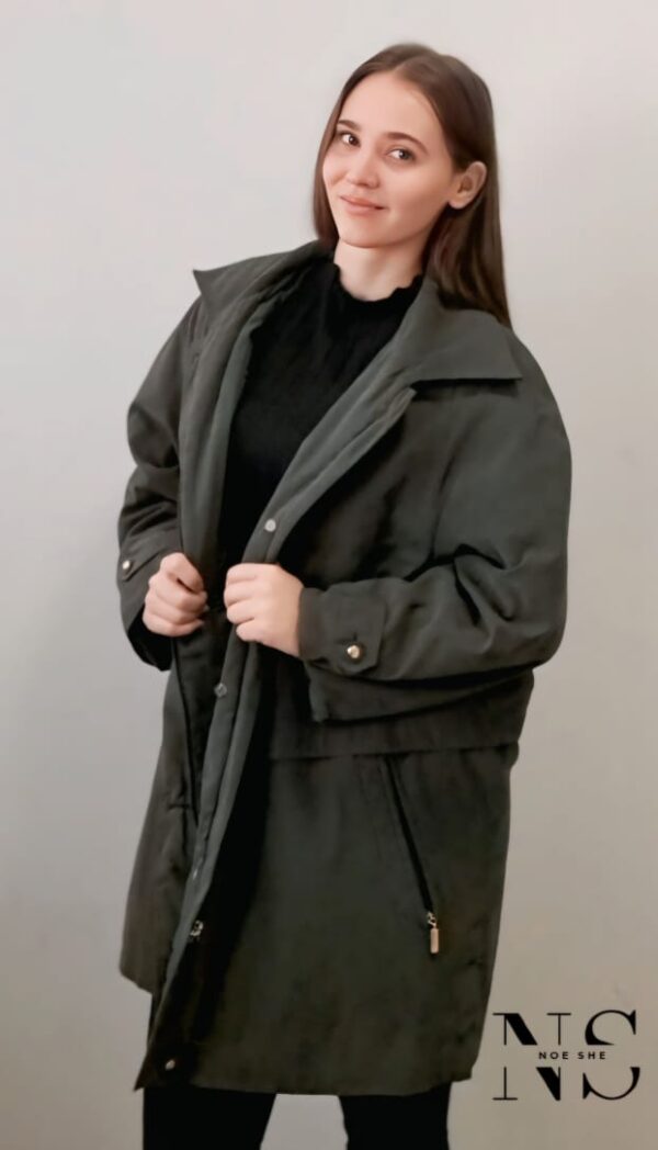 Ladies Jacket Khaki Green - Image 2