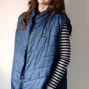 Blue Puffer Sleeveless