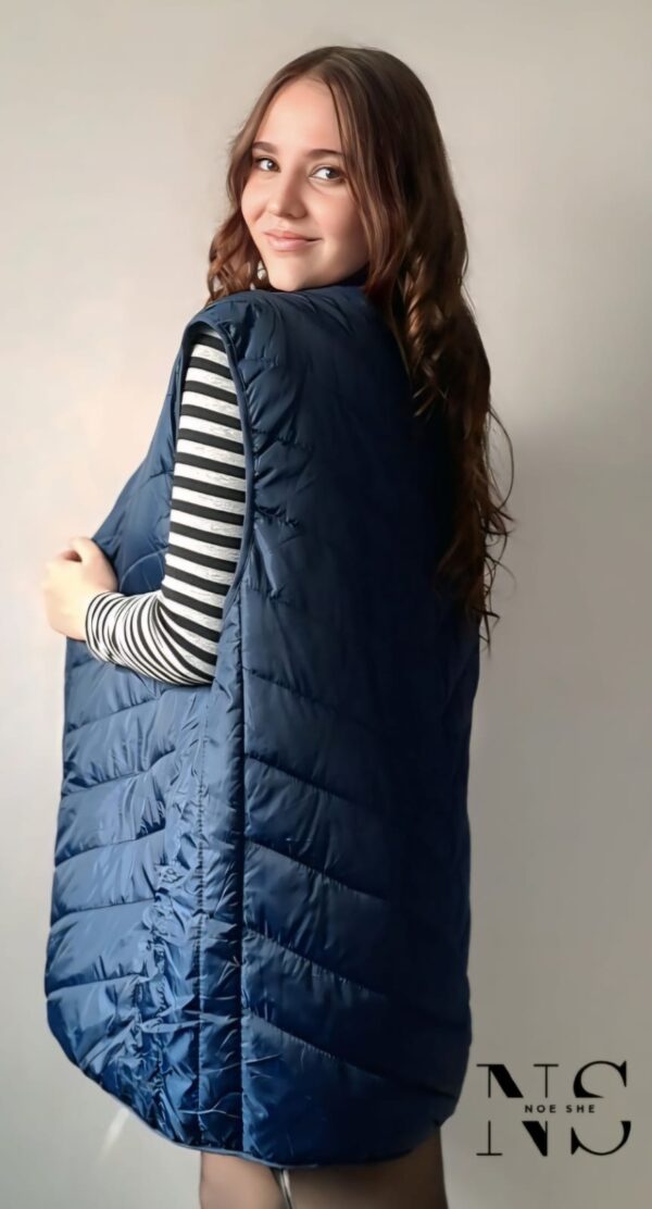 Blue Puffer Sleeveless - Image 2