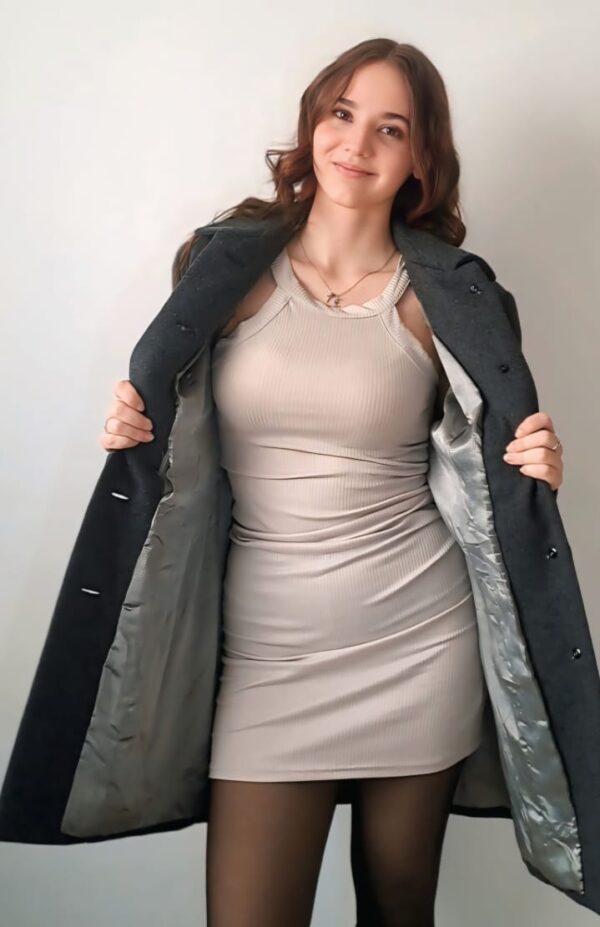 Mid Length Ladies Coat - Image 3