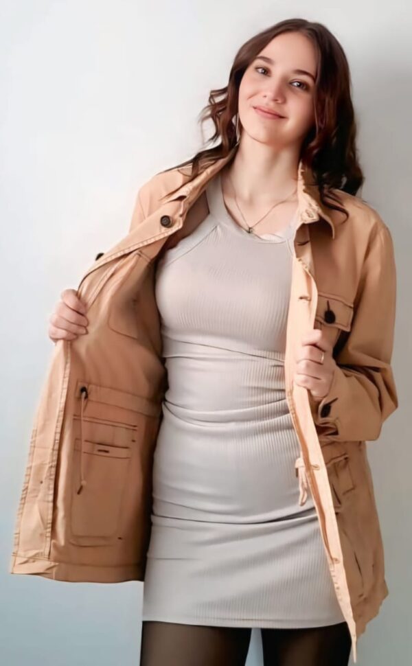 Light Brown Ladies Jacket - Image 2