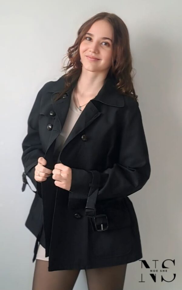 Ladies Coat Black - Image 3