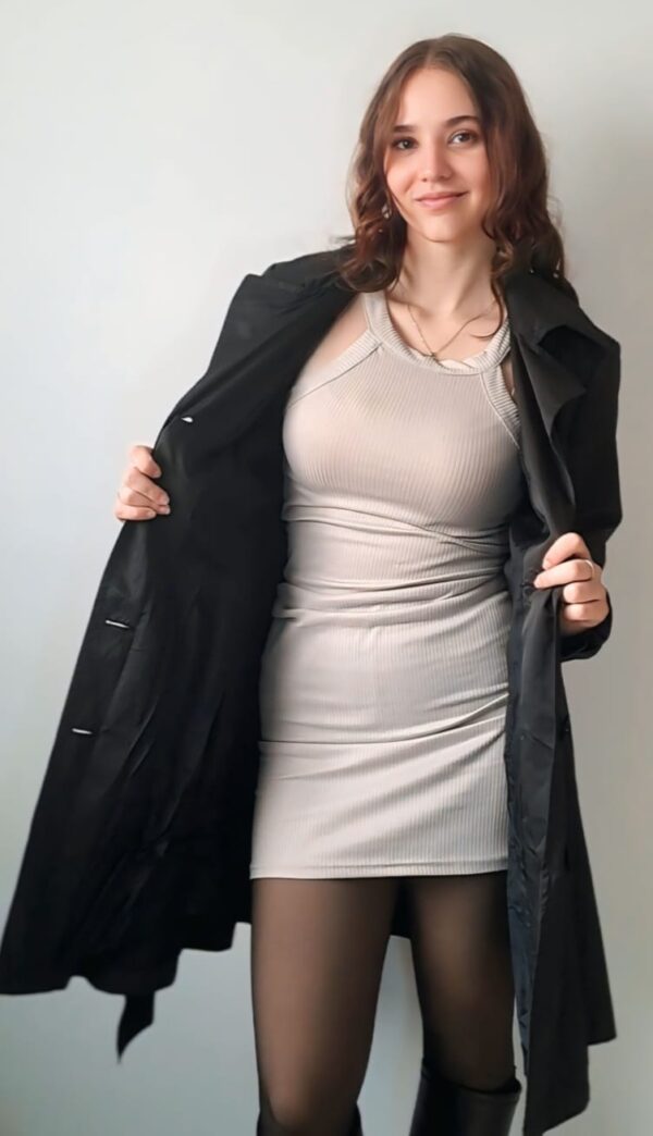 Ladies Coat Black - Image 2