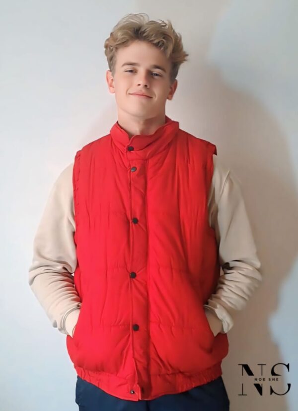 Red Puffer Sleeveless - Image 2