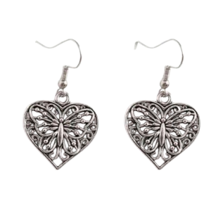 Heart Butterfly Earring