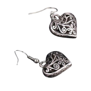 Vintage Hollow Heart Earring