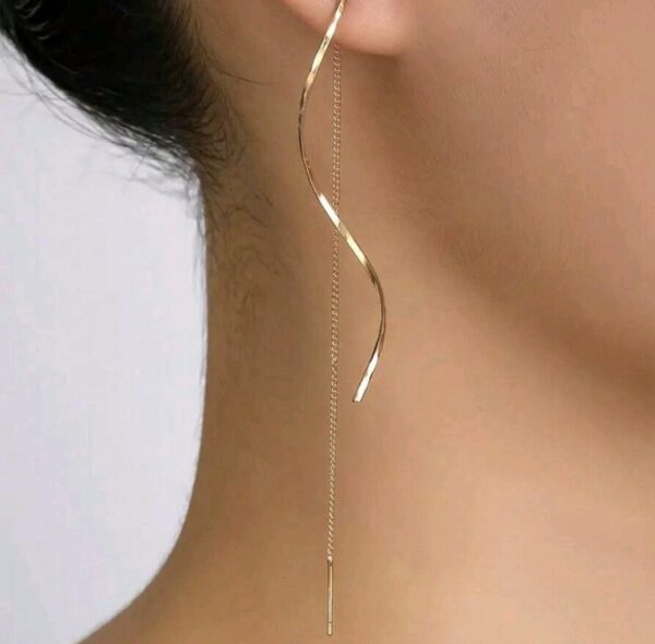 Long Spiral Tassel Gold