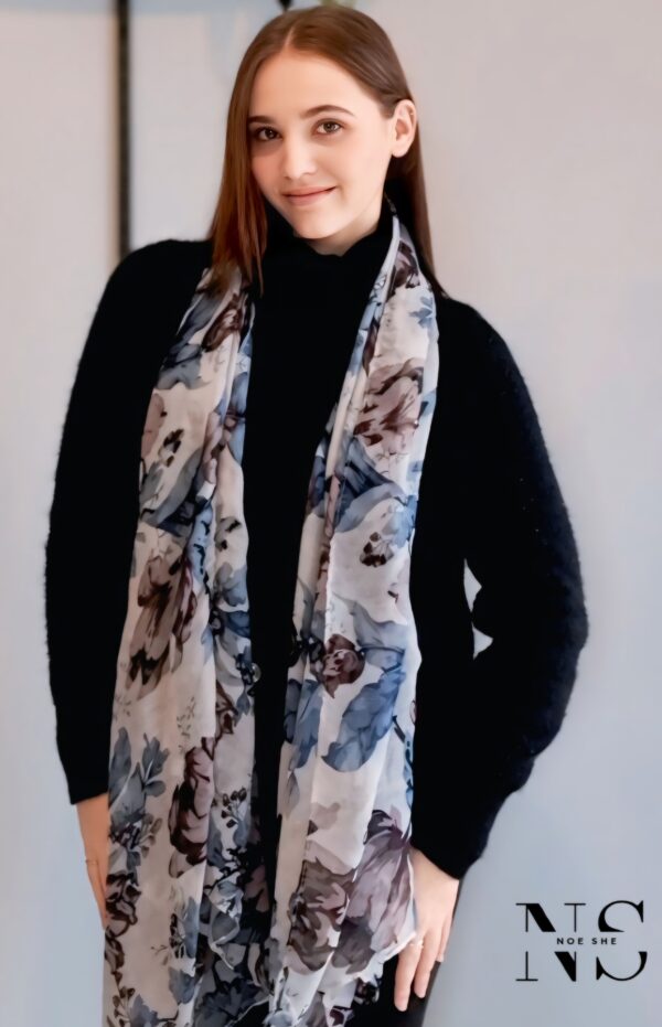Flower Print Scarf - Image 2