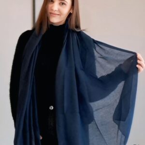 Simple Scarf Navy Blue