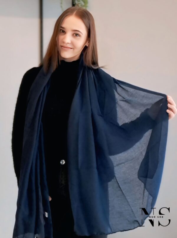 Simple Scarf Navy Blue
