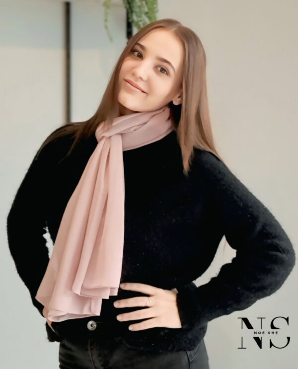 Simple Scarf Dusty Pink - Image 4