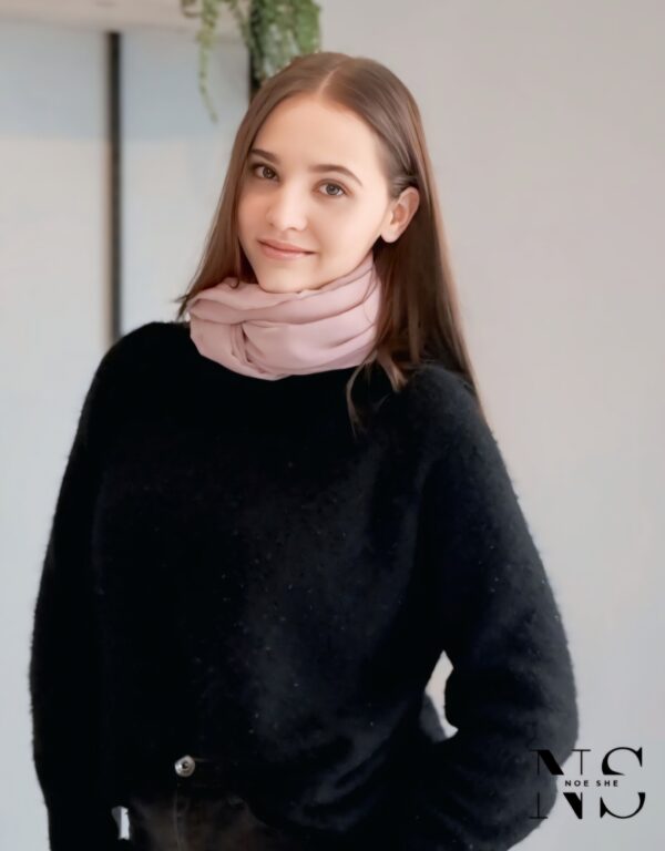 Simple Scarf Dusty Pink - Image 3